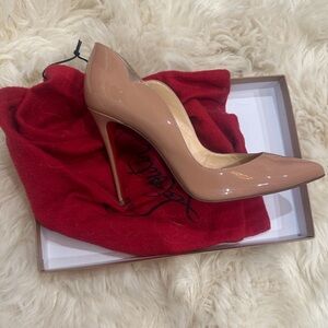 Christian Louboutin Blush Patent Leather Heels